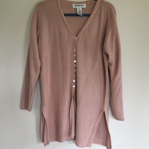 Mauve Button Down Cardigan